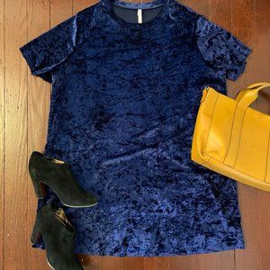 Xhilaration crushed-velvet T-shirt mini dress